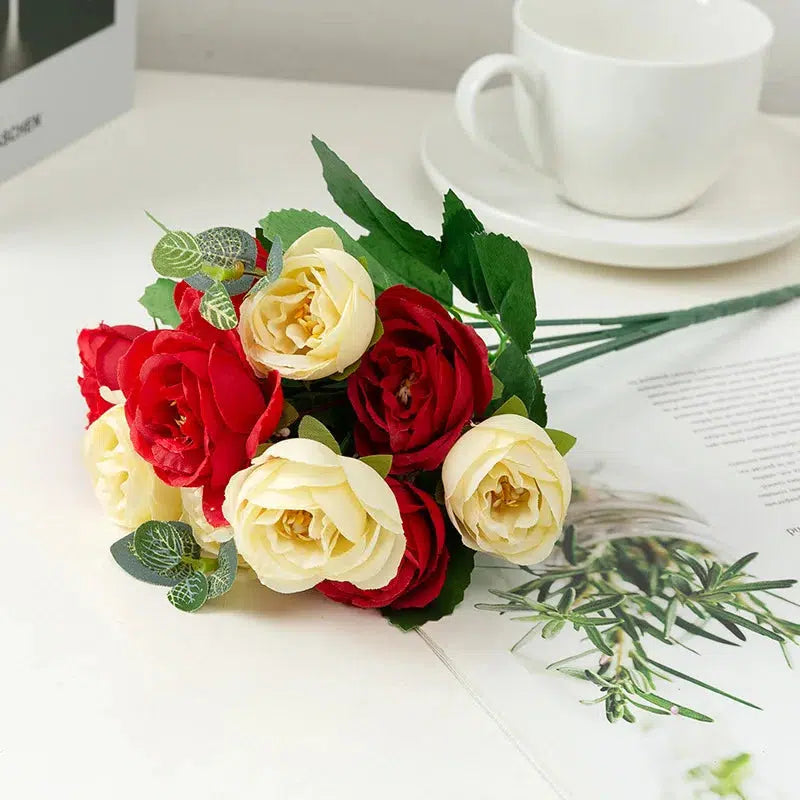 20 flower head 1 bouquet small bud rose-Bouquet