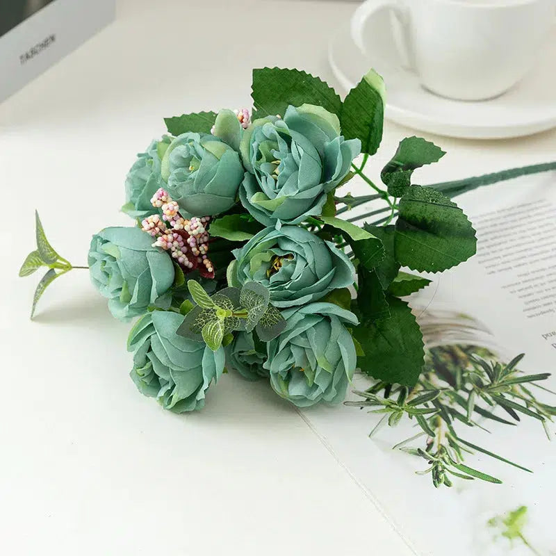 20 flower head 1 bouquet small bud rose-Bouquet