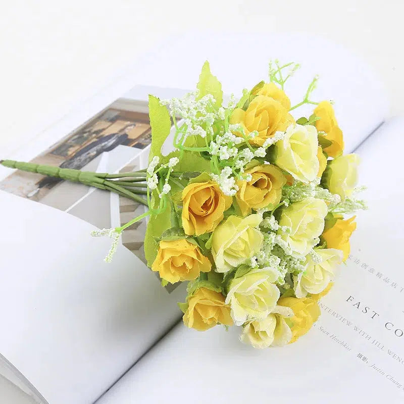 20 flower head 1 bouquet small bud rose  