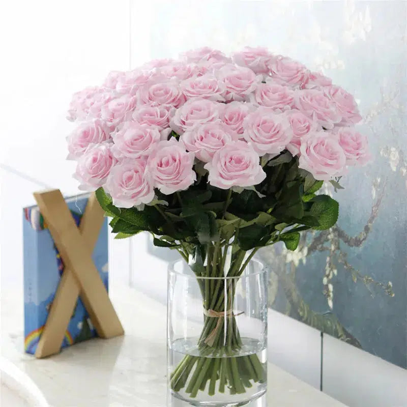 25pcs/Lot New Artificial Flowers Rose Peony Floral  