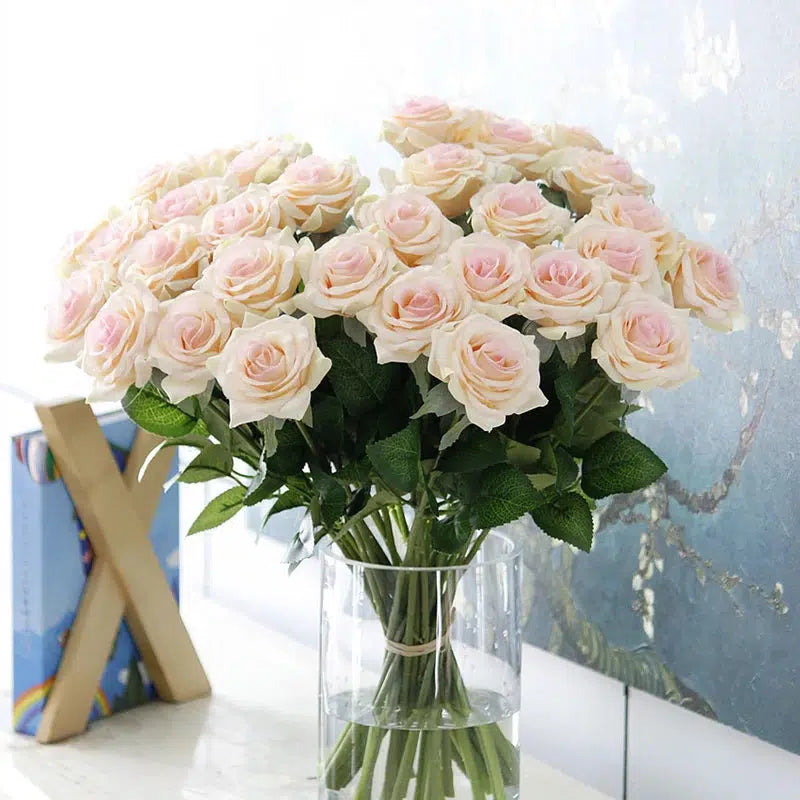 25pcs/Lot New Artificial Flowers Rose Peony Floral  