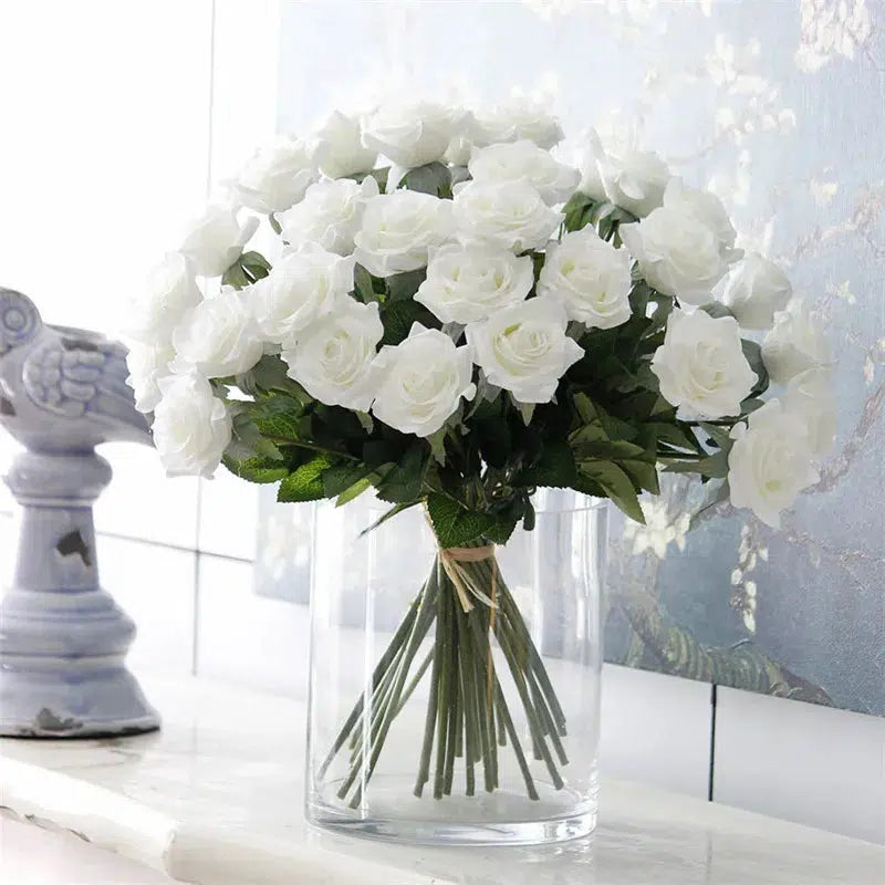 25pcs/Lot New Artificial Flowers Rose Peony Floral  