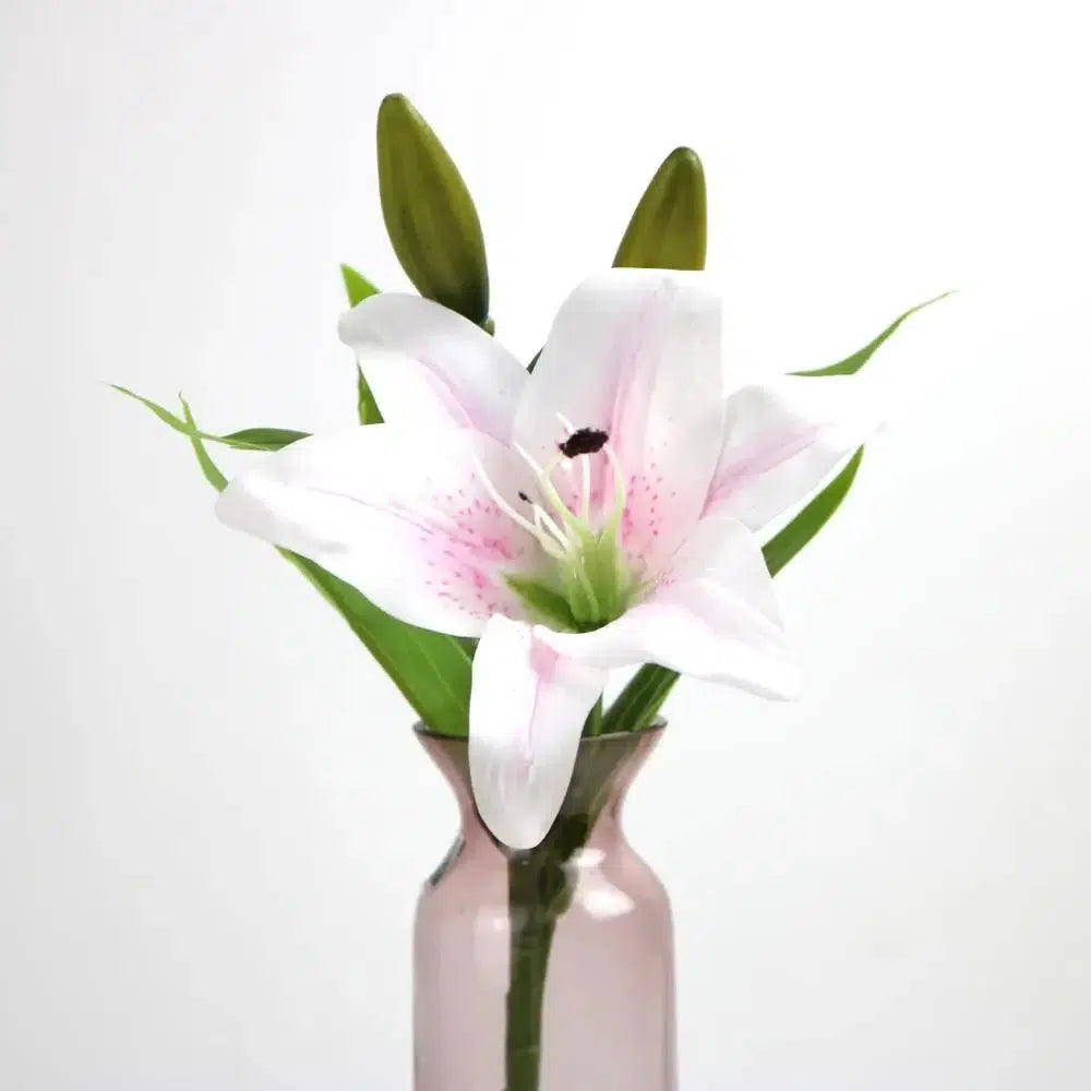 3 Heads Real Touch Artificial lily Flowers Wedding  