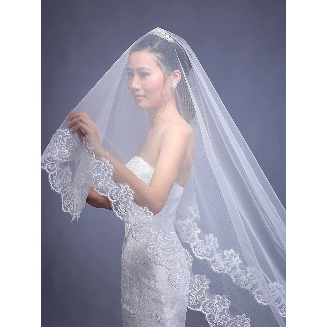 3 Meters or 5 Meters Long One Layer Veil  