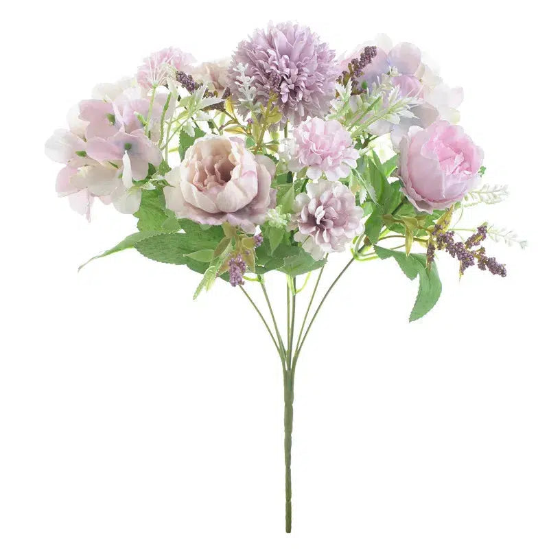 32 cm rose rose silk peony artificial flower bouquet  