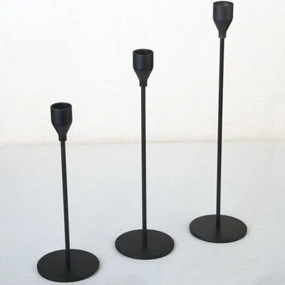 3Pcs/Set Chinese Style Metal Candle Holders Candlestick  