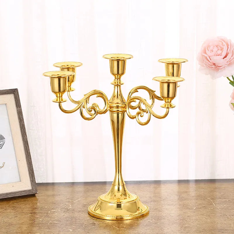 5 Arms 3 Arms Metal Candle Holder Stand  