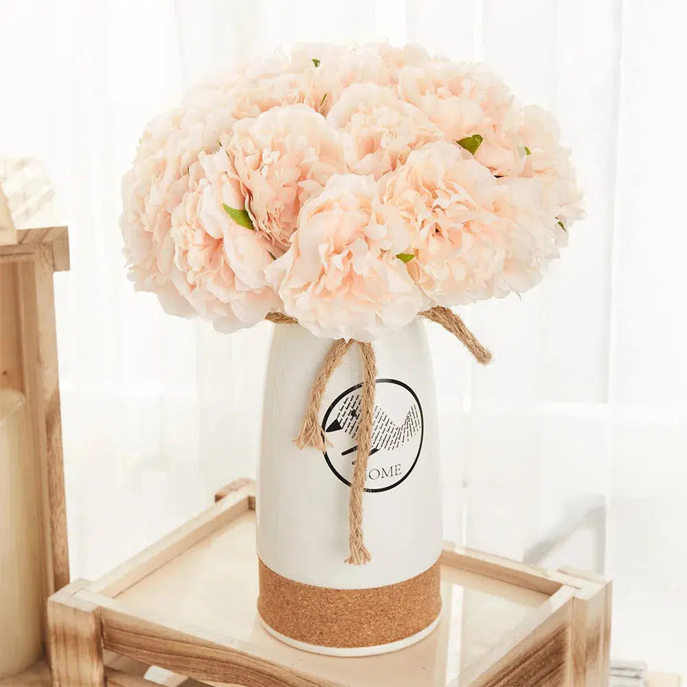 5 pcs Silk Artificial Peony Bouquet  