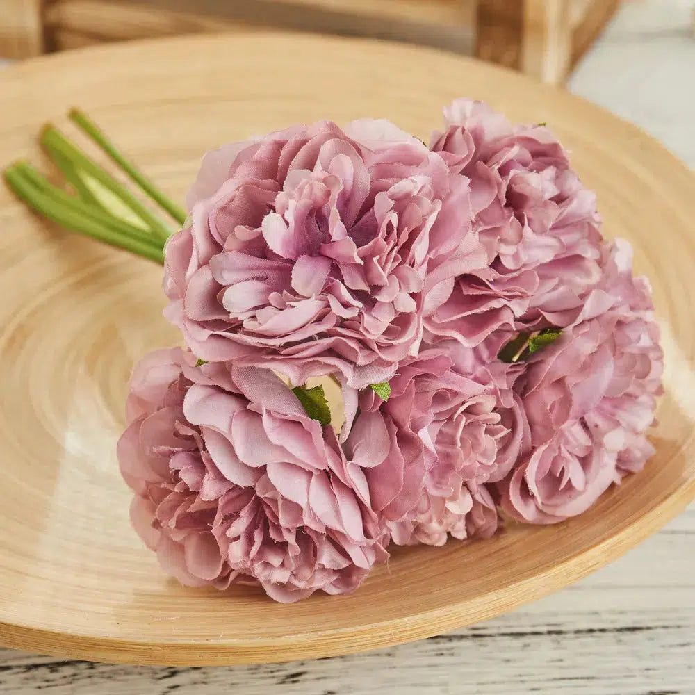 5 pcs Silk Artificial Peony Bouquet  