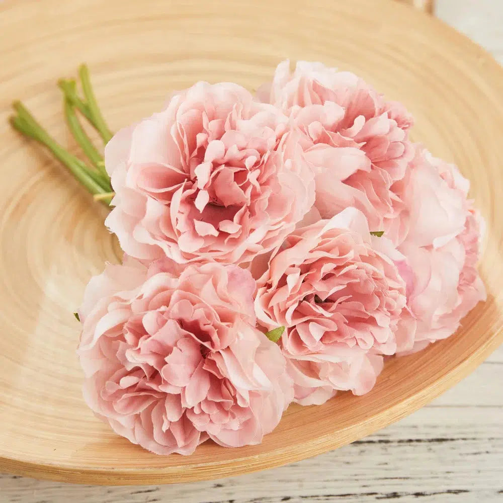 5 pcs Silk Artificial Peony Bouquet  