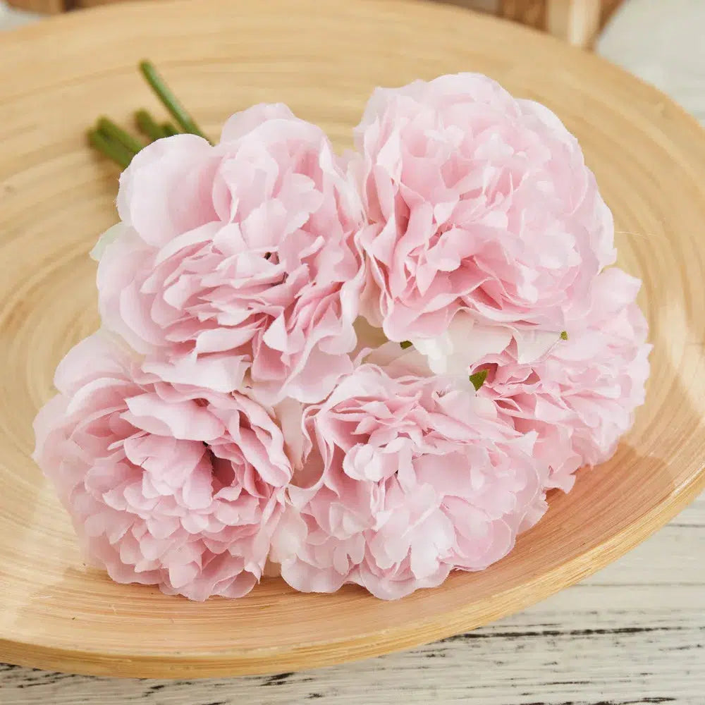 5 pcs Silk Artificial Peony Bouquet  