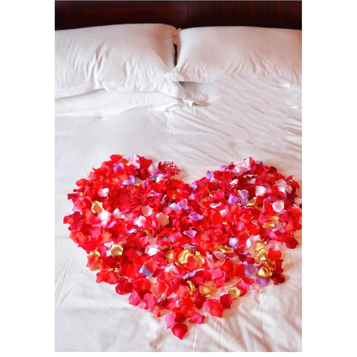 5000 piece/lot 5*5cm Romantic silk Rose petals  