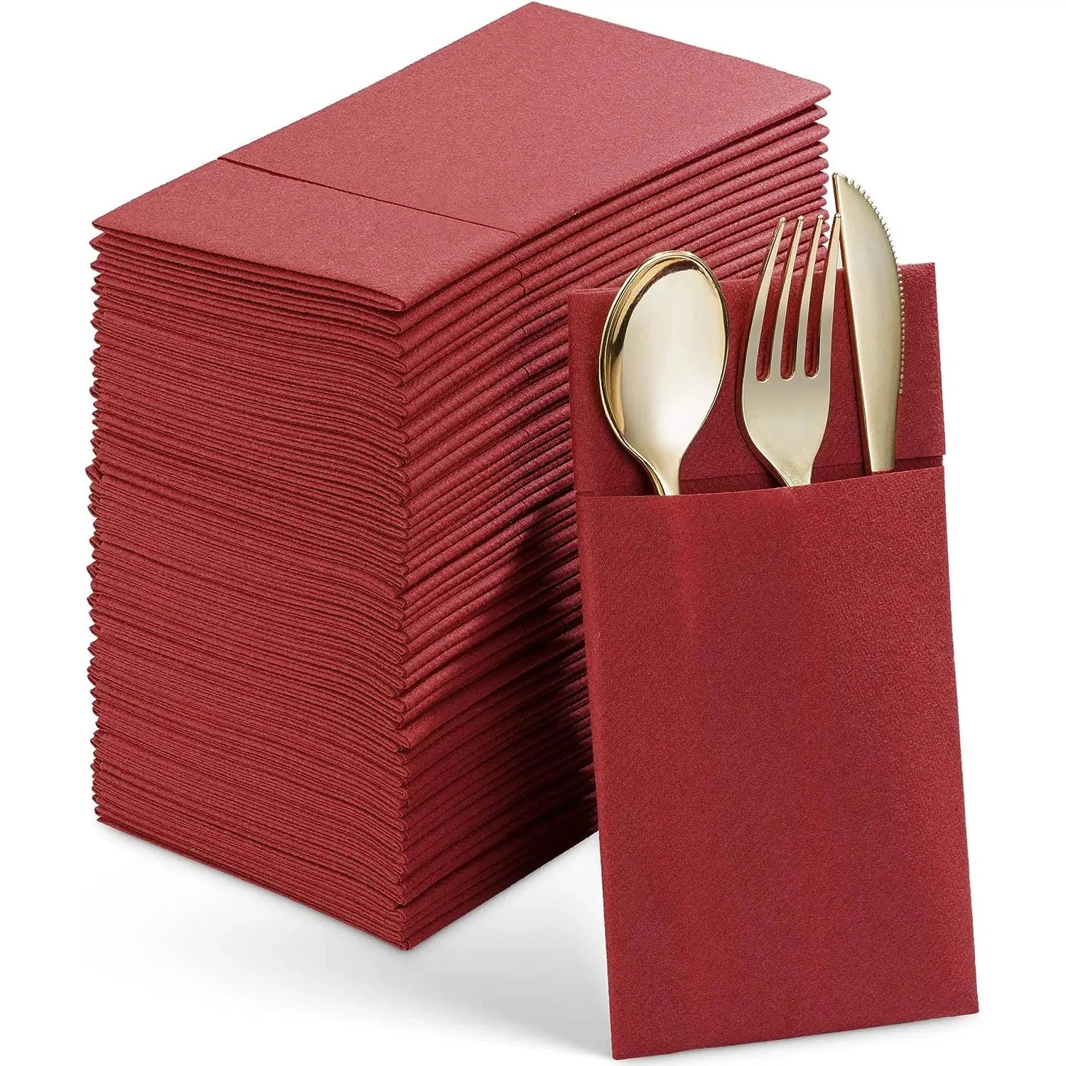 50PCS Disposable Linen-Feel Dinner Napkins  