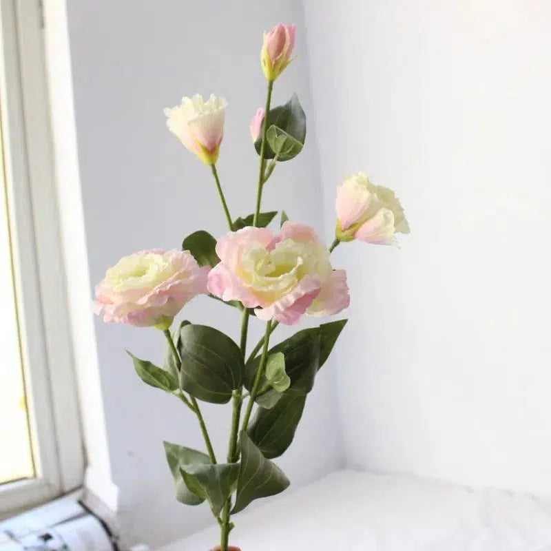 6 Heads/Bouquet Eustoma Artificial Silk Flowers  