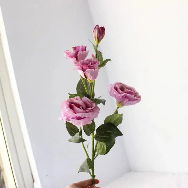 6 Heads/Bouquet Eustoma Artificial Silk Flowers  