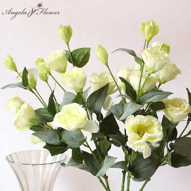 6 Heads/Bouquet Eustoma Artificial Silk Flowers  