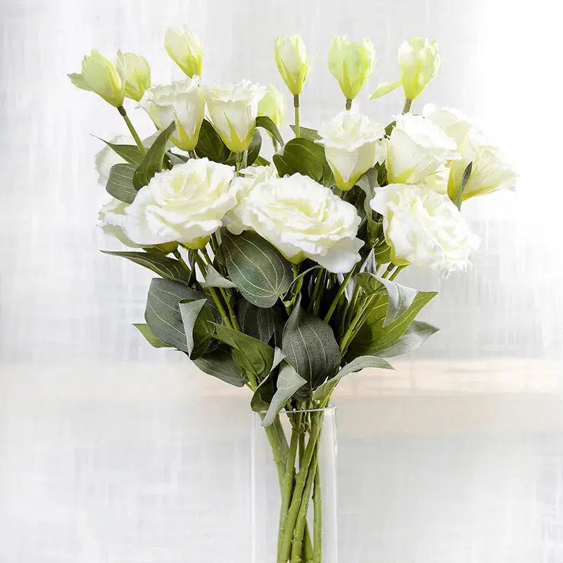 6 Heads/Bouquet Eustoma Artificial Silk Flowers  