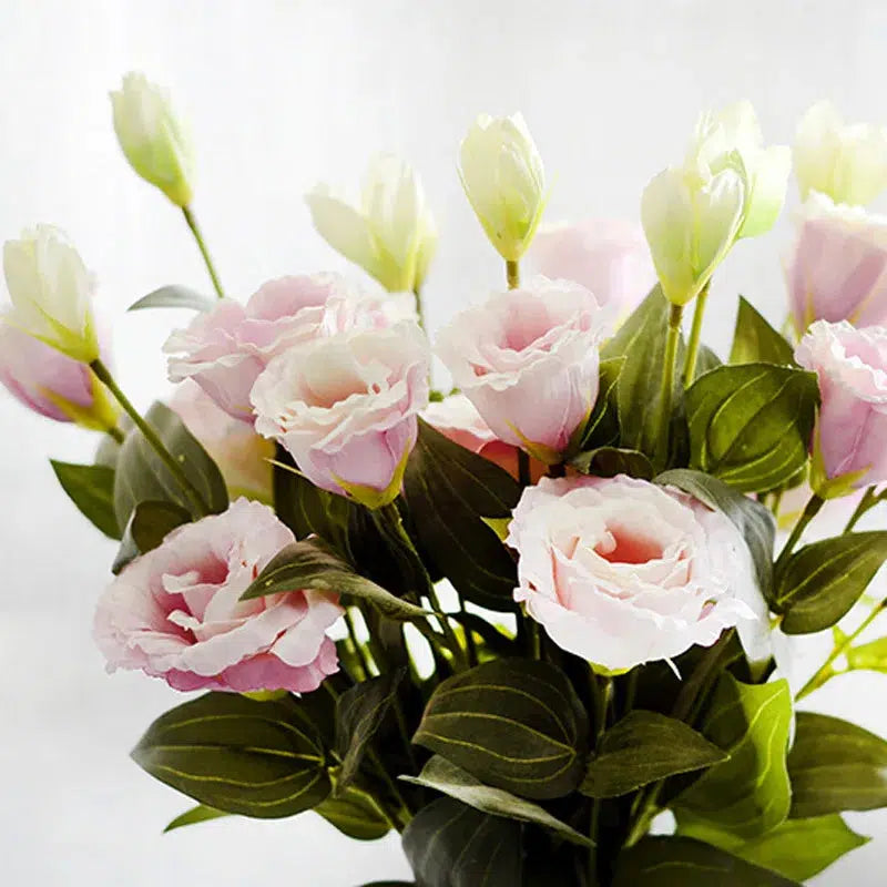 6 Heads/Bouquet Eustoma Artificial Silk Flowers  