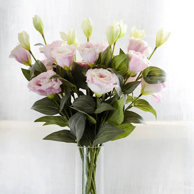 6 Heads/Bouquet Eustoma Artificial Silk Flowers  