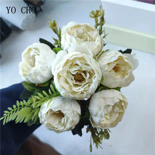 Bouquet Peonies Artificial Flowers Silk Peonies Bouquet-Bouquet