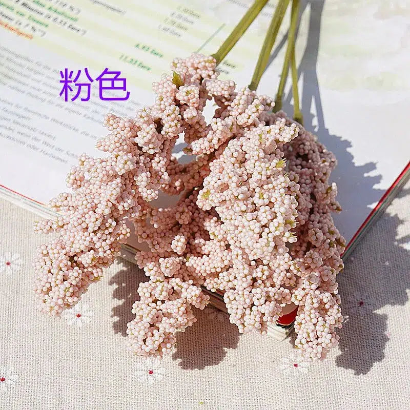 6 Pieces /Bundle PE Lavender Artificial Flower  