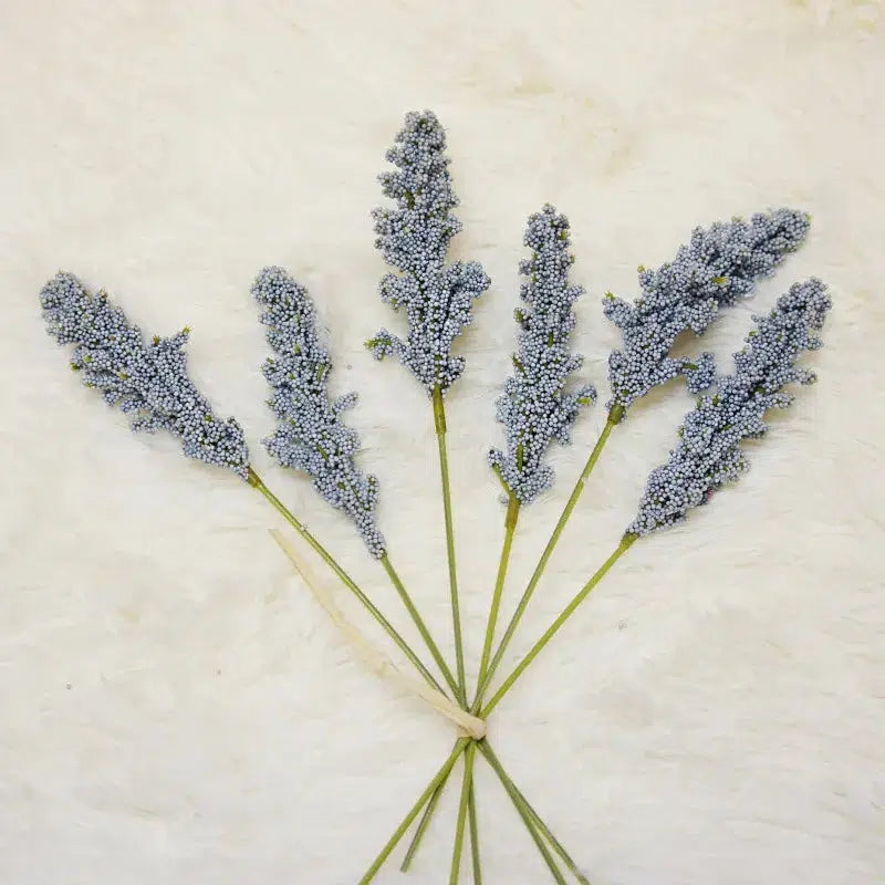 6 Pieces /Bundle PE Lavender Artificial Flower  