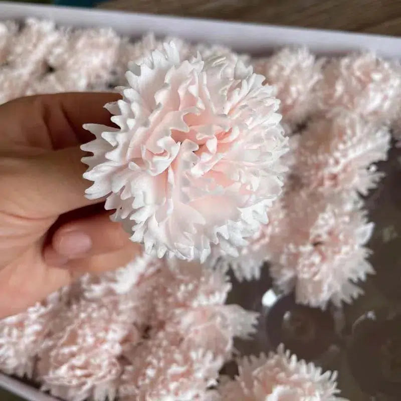 6*5CM Head/15PCS Preserved Carnations Heads Artificial  