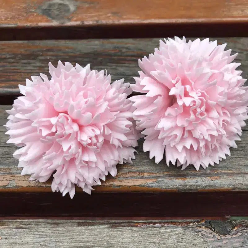 6*5CM Head/15PCS Preserved Carnations Heads Artificial  