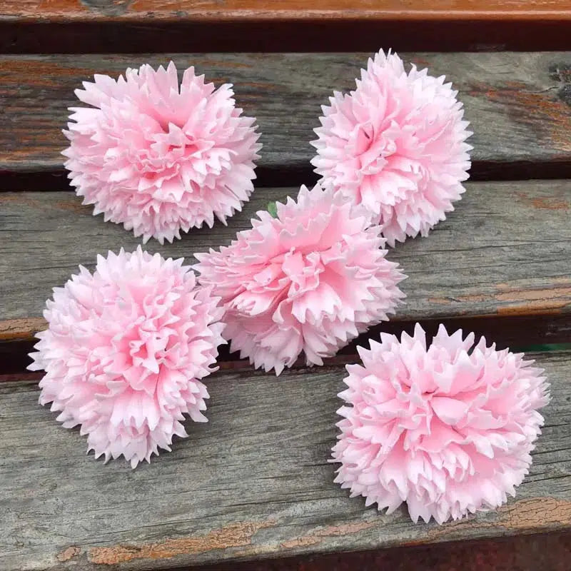 6*5CM Head/15PCS Preserved Carnations Heads Artificial  