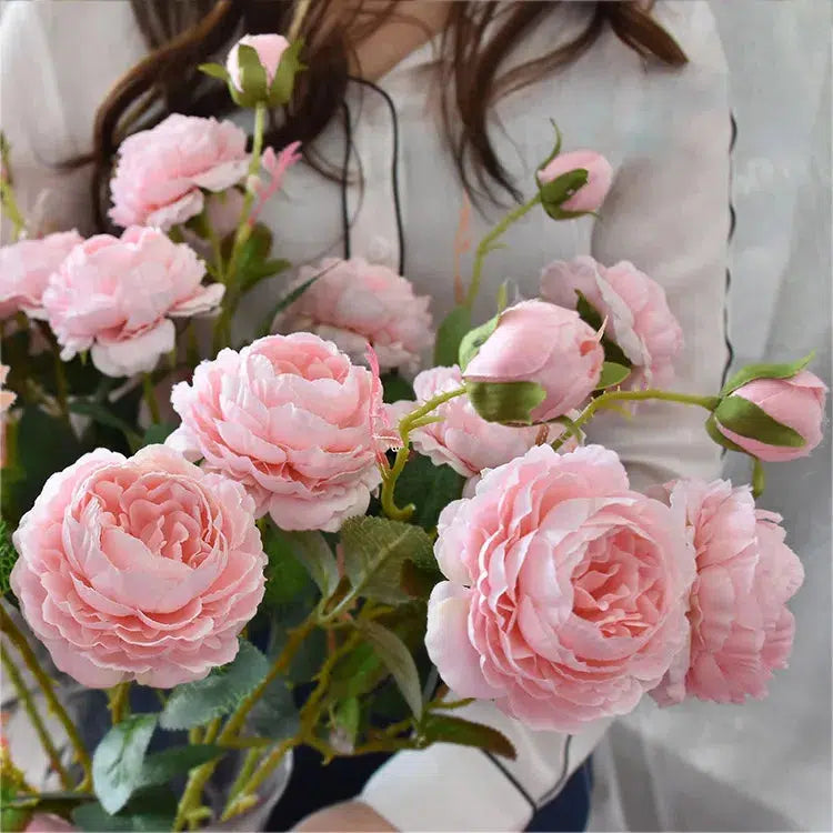 65cm Artificial Flower Peony Bouquet 3 Head  