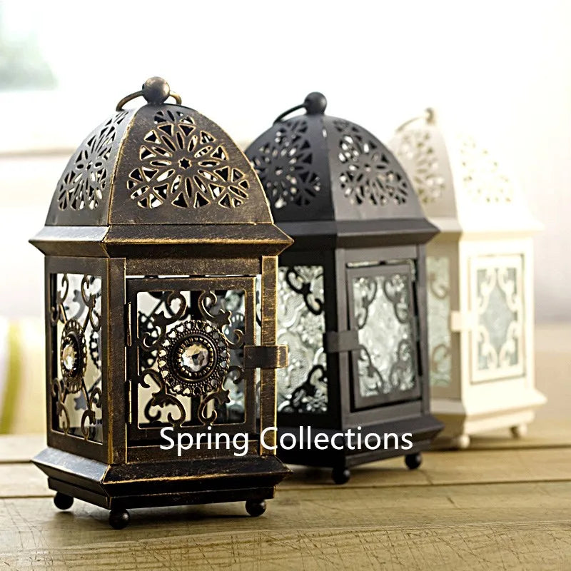 Decor Metal Wall Hanging Candle Holders Glass  