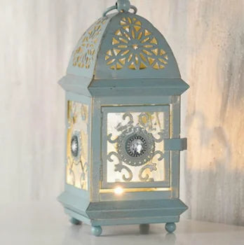 Decor Metal Wall Hanging Candle Holders Glass  