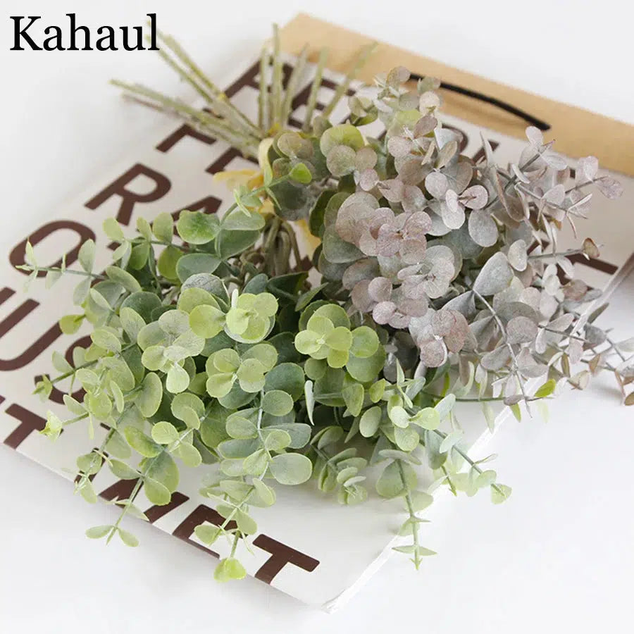 6pcs bunch artificial eucalyptus bouquet  