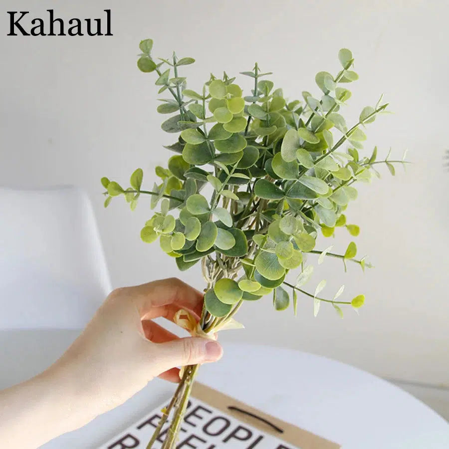 6pcs bunch artificial eucalyptus bouquet  