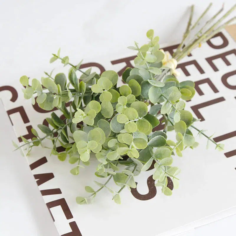 6pcs bunch artificial eucalyptus bouquet  