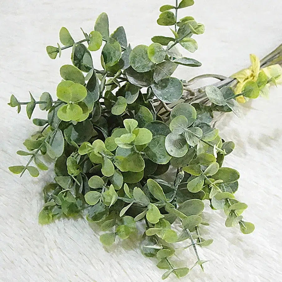 6pcs bunch artificial flowers eucalyptus  