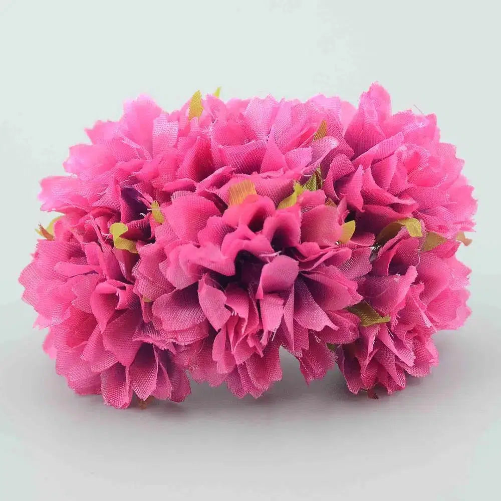 6pcs/lot 3.5cm Silk Mini Rose Artificial Flowers Heads Bouquet  