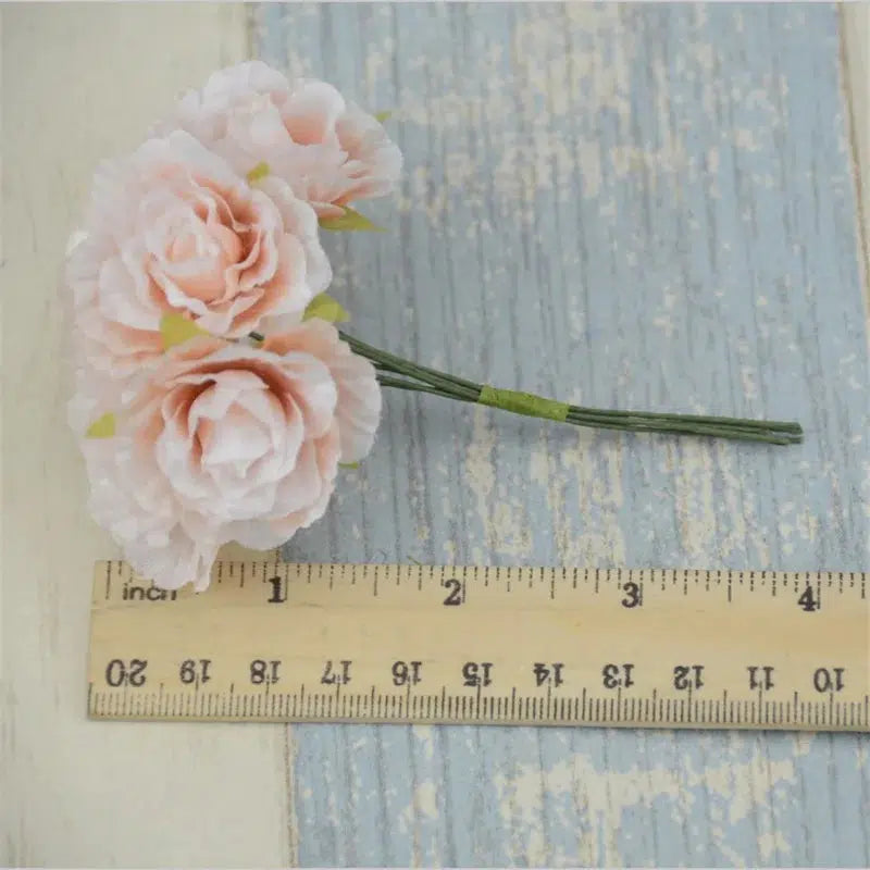 6pcs/lot Mini Silk Artificial Rose Flowers Bouquet  