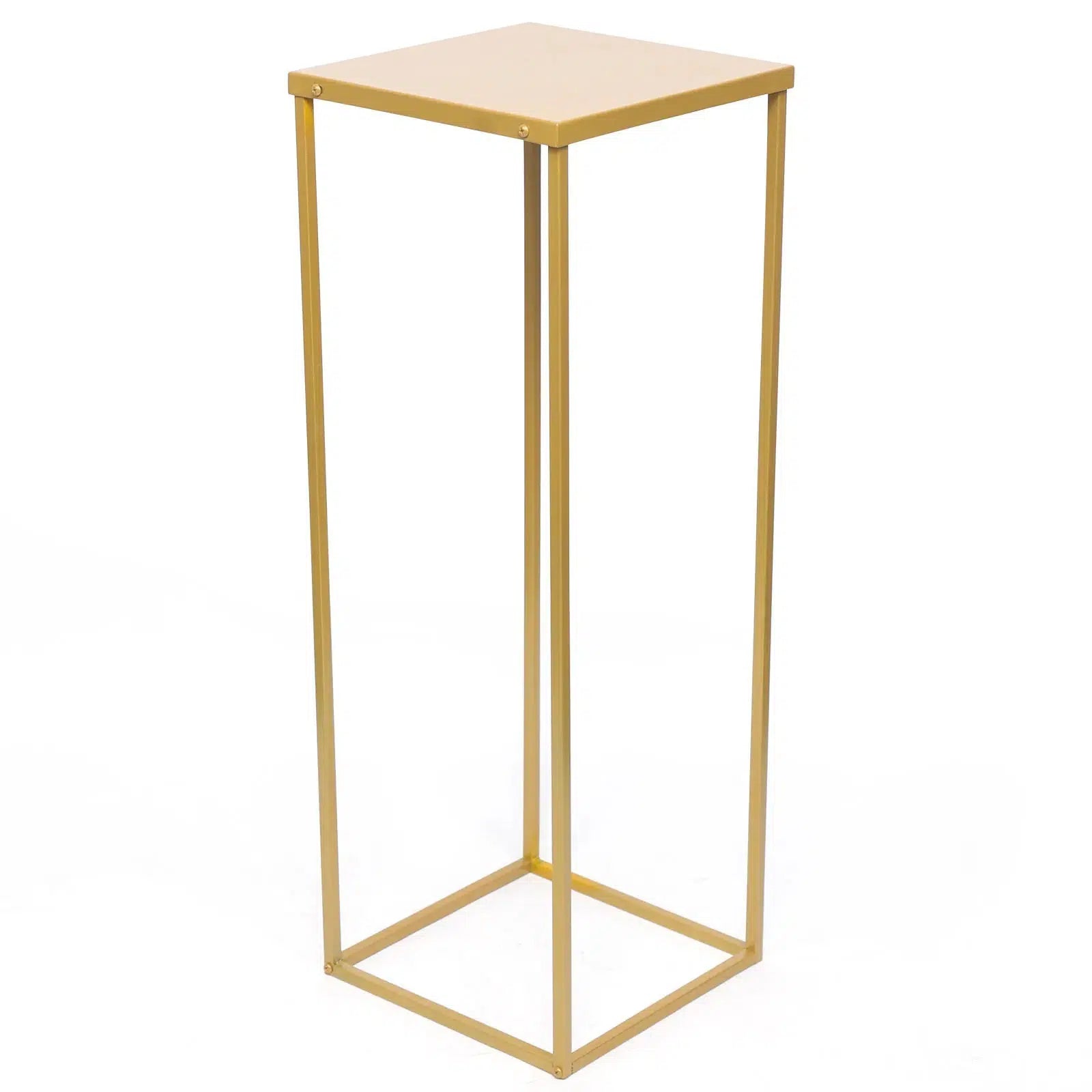 70CM Gold Metal Wedding Flower Stand Rectangular  