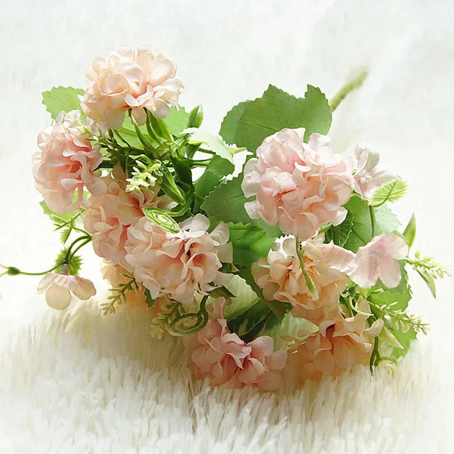 9 Heads Hydrangea Artificial Flowers Ball Bunch Flowers Silk  