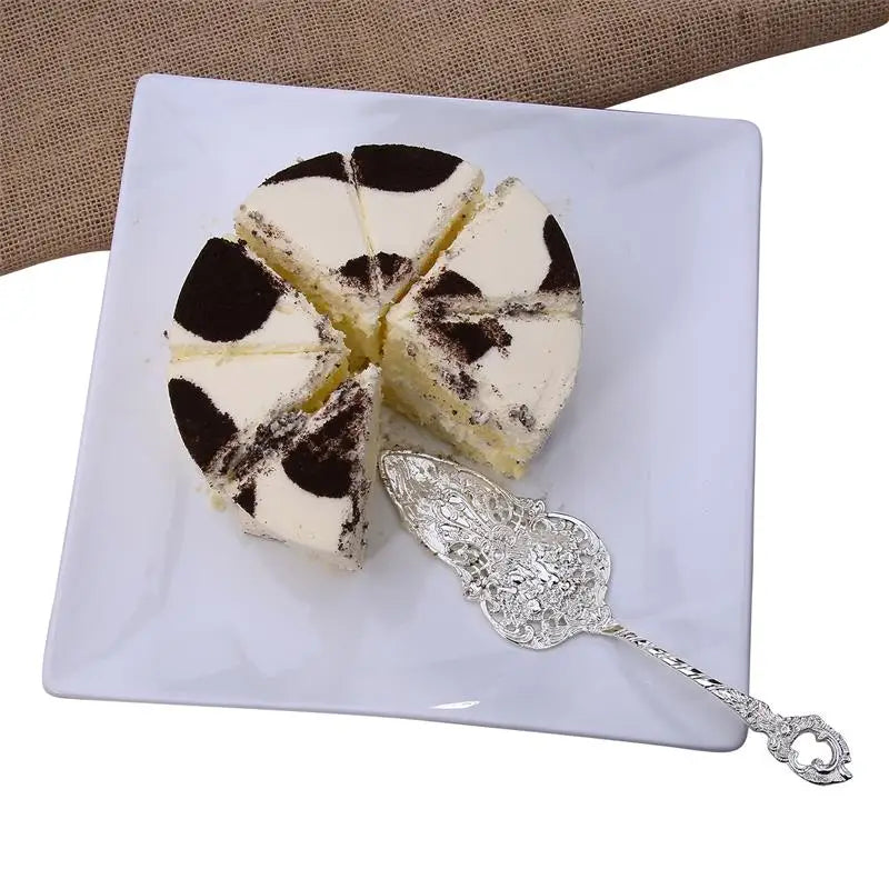 9.25'' Silver Wedding Cake Serve Set Small Cake Shovel Knife  