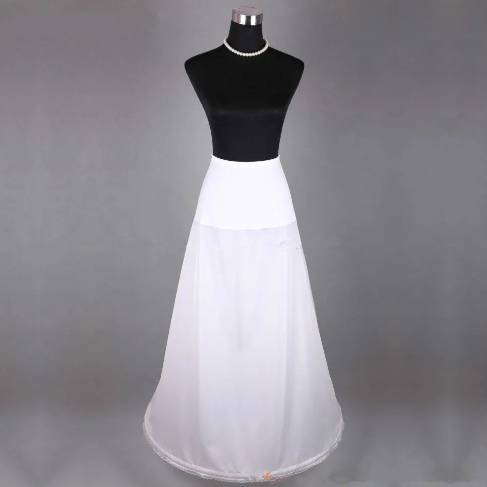 A line One circle hoop Petticoat Underskirt Slip Spandex Stretch Waist  