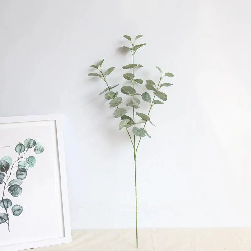 Artificial Eucalyptus Leaves Branches European Bouquet  