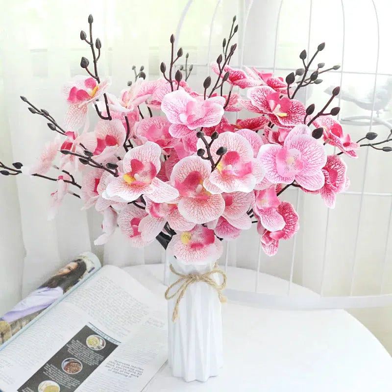 Artificial Flower Bouquet Phalaenopsis Dancing Orchid  