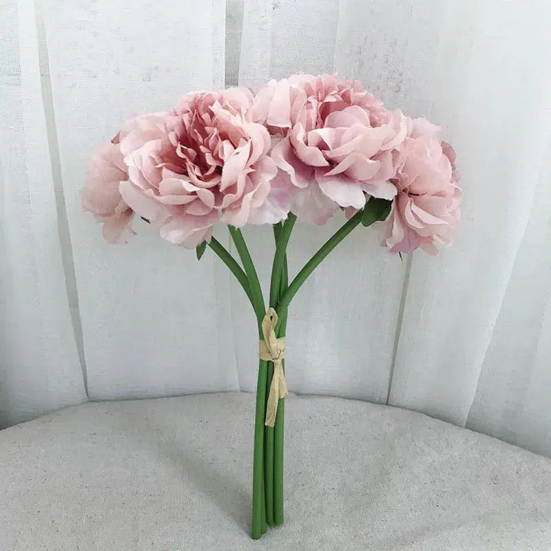 Artificial Flower Silk Peony Wedding Bouquet Decor  