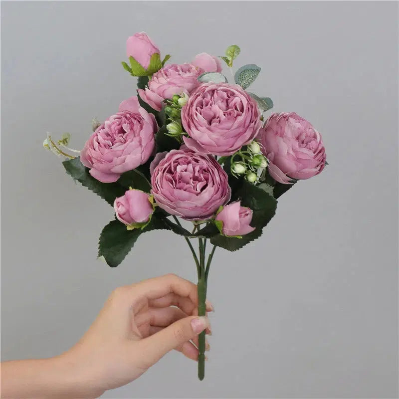 Artificial flowers for decoration Rose Peony Silk  