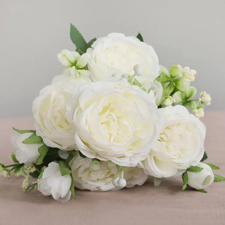 Artificial flowers for decoration Rose Peony Silk  