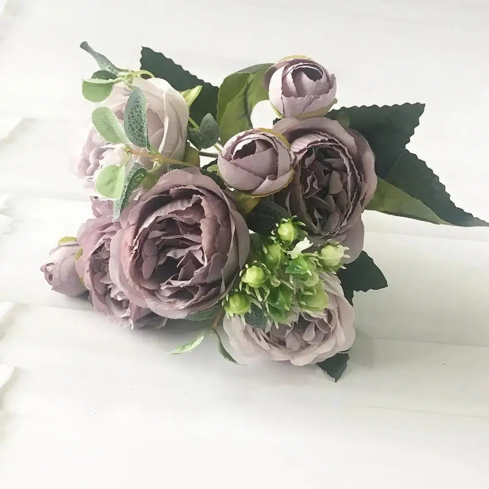 Artificial flowers for decoration Rose Peony Silk  