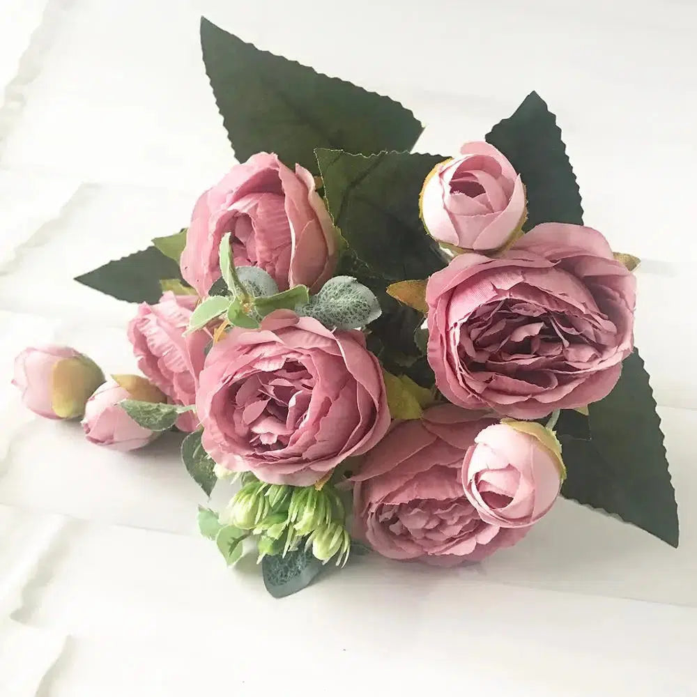 Artificial flowers for decoration Rose Peony Silk  