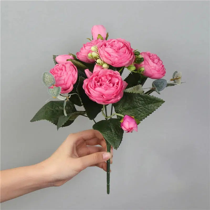 Artificial flowers for decoration Rose Peony Silk  